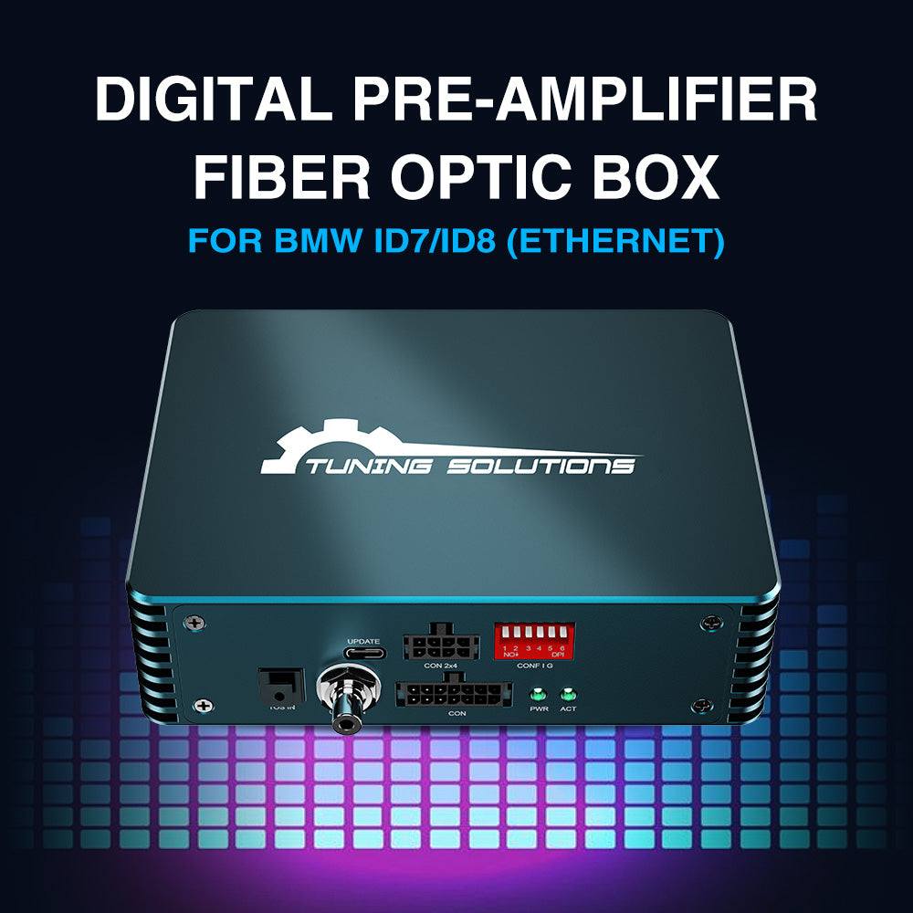 Andream Digital Pre-Amplifier Fibre Optic Amplifier Adaptor Audio Upgrade Interface Ethernet For BMW DSP Audio Box MOST Systems Control Adjustments