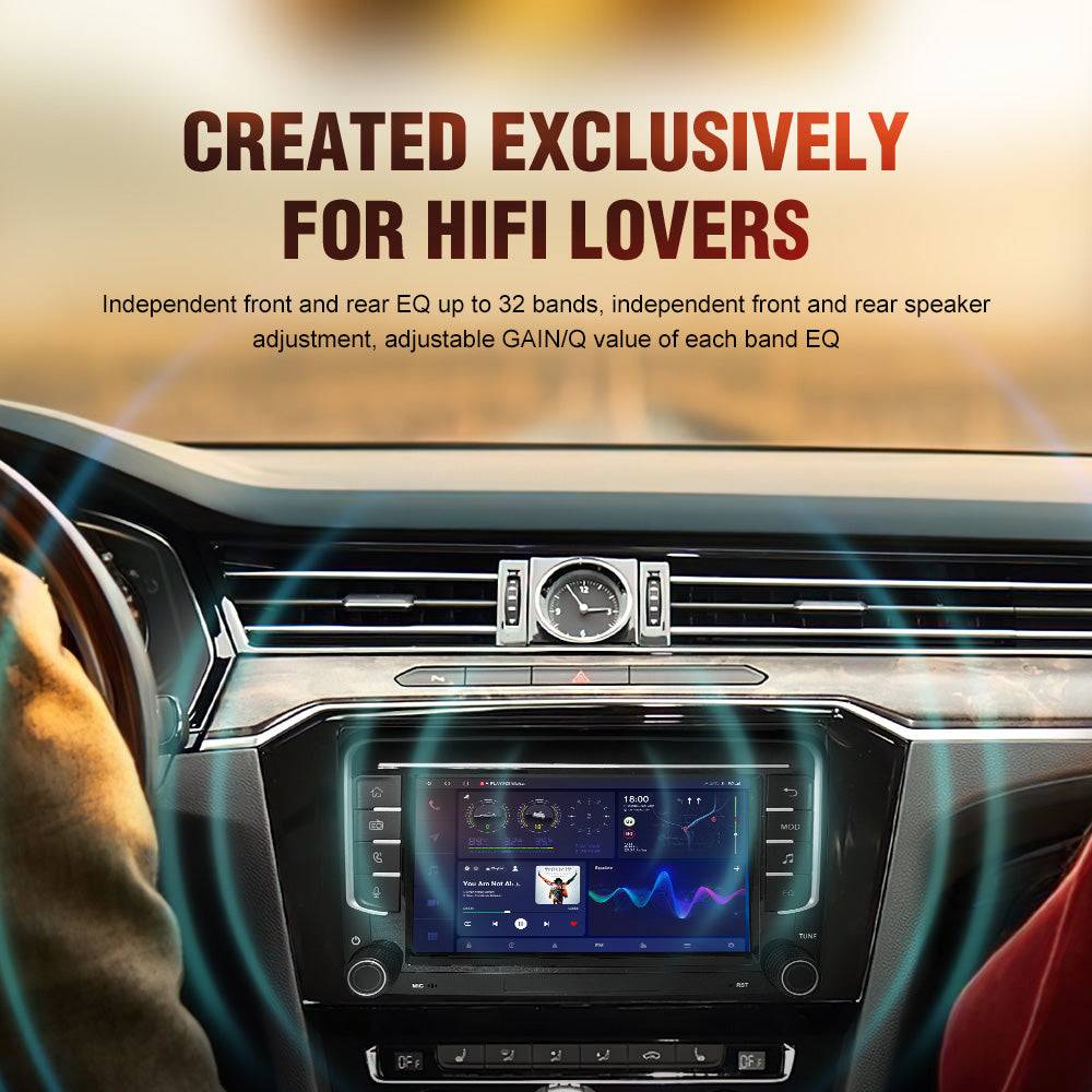 Andream 7" Android 14 Car Radio GPS For VW Volkswagen Skoda Octavia Golf Touran Passat Polo Jetta SEAT Radio Player Carplay Multimedia DVD Player