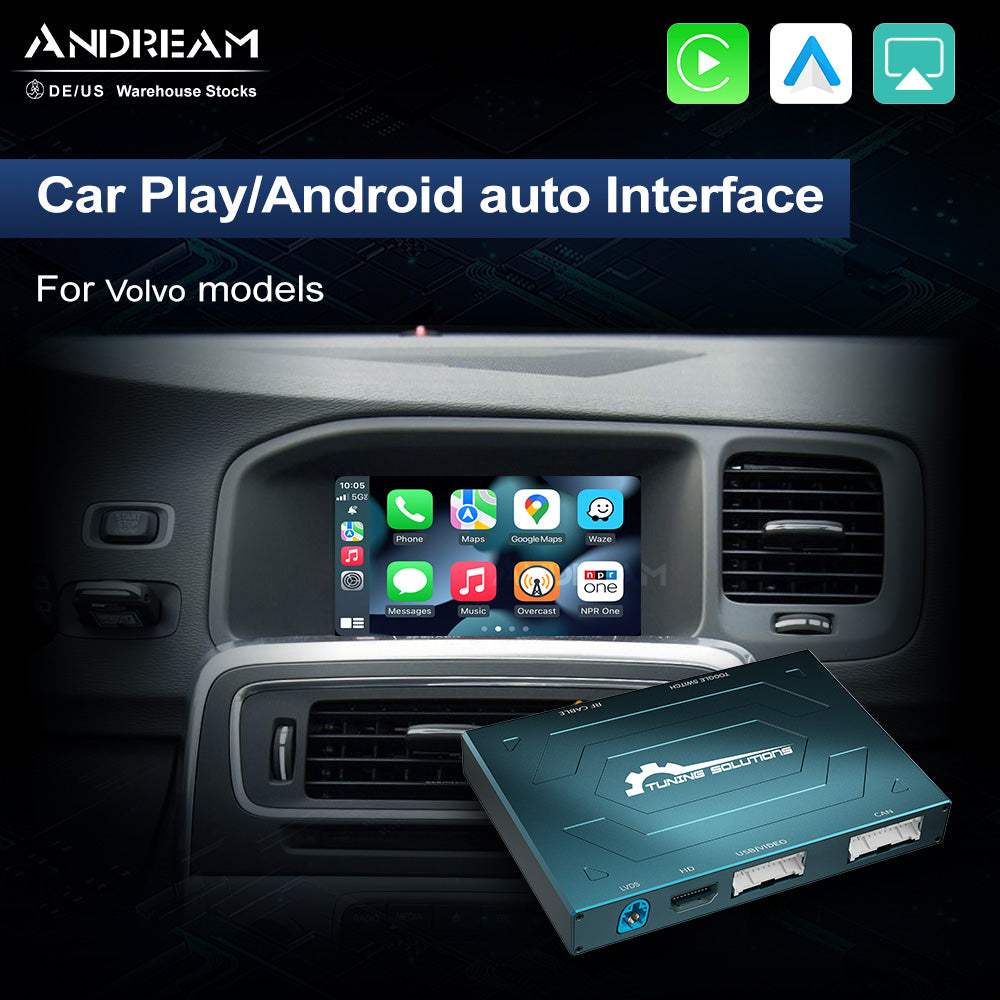 Andream Wireless Carplay OEM Adapter Dongle Car Box Android Auto Interface Module For Volvo XC60 XC70 XC90 S60 S80 S90 V60 V70.