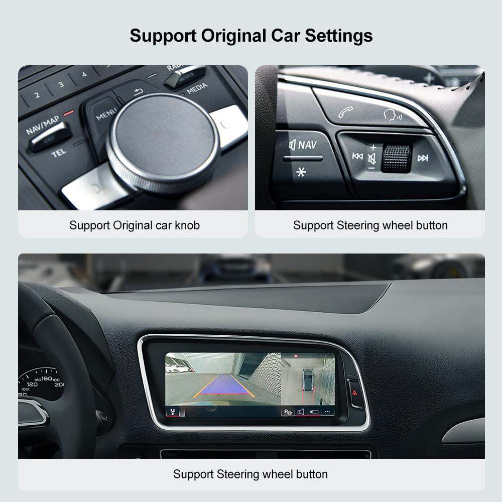 Andream 8.8 Inch Carplay Android Auto Interface For Audi A4 A5 S4 S5 RS4 RS5 Q5 2009-2018 Upgrade Car Radio GPS Navi Multimedia DVD Linux Screen