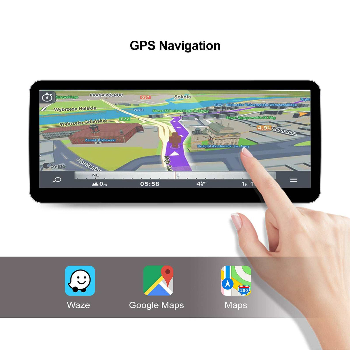 Wireless CarPlay/Android Auto 10.25" Android 14.0 8G+128G Qualcomm Octa-core Multimedia Player For BMW I3 I8 2018-2022 GPS Navi