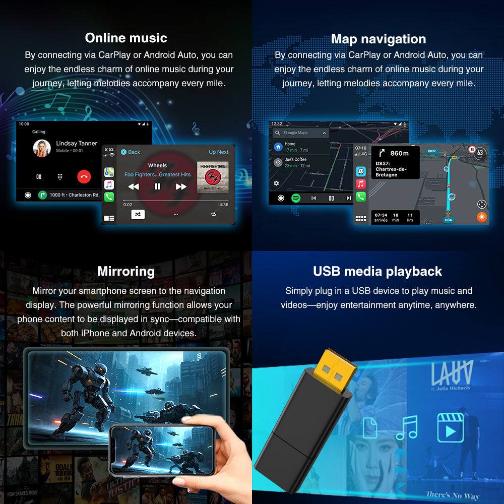 Andream Wireless Carplay Android Auto For Opel Astra Cascada GTC Meriva Zafira Tourer Insignia Mokka Ampera 2008-2016 Retrofit  AirPlay Mirror Link