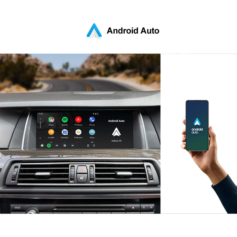 Andream 10.25"  Wireless CarPlay Android Auto Car Multimedia For BMW Series 5 F10 F11 F18 CIC NBT Head Unit Video Touch Display Screen