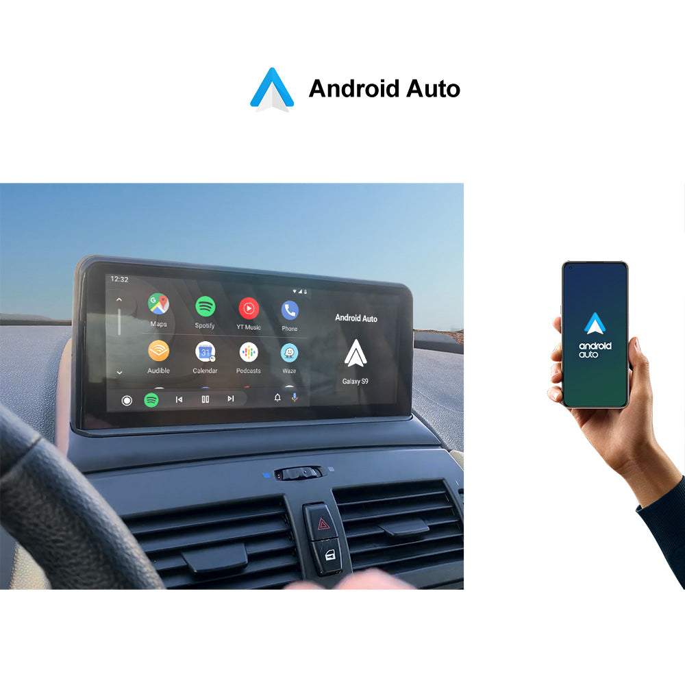 Andream 10.25" Wireless CarPlay Android Auto For BMW X3 E83 2003-2010 Without Original Car System Multimedia Head Rear Camera Touch Screen.