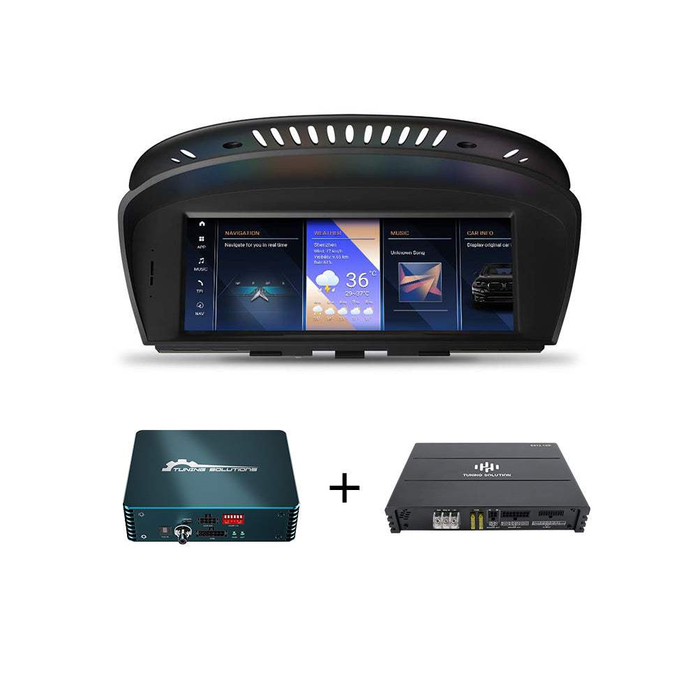 Andream Android Touchscreen Display Upgrade With Fiber Decoder Box For BMW 1 3 5 6 7 Series X1 X3 X5 X6 CIC Systems Carplay Android Auto Navigation