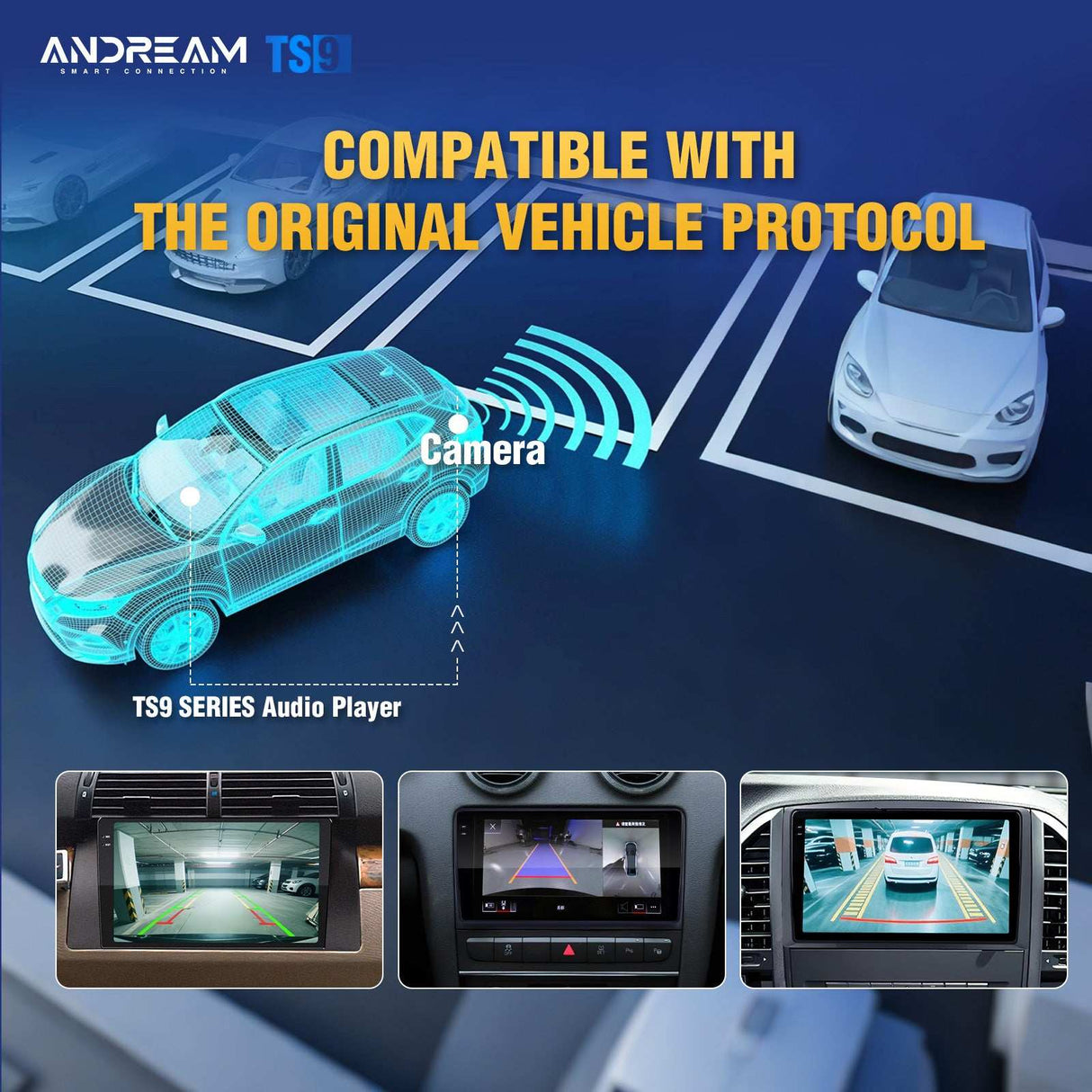 Andream Android14.0 Car Radio Stereo For Ford Focus MK3 MK3.5 2012-2018 Wireless CarPlay Andriod Auto MirrorLink DTS DSP Amplifier Radio Backup Camera