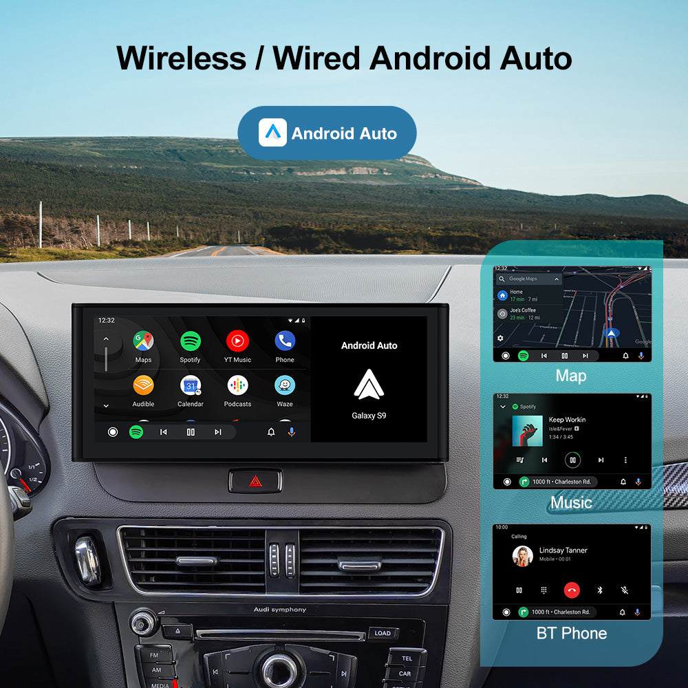 Andream Apple Carplay Android Auto Interface Automotive Manufacturer For Audi A3 A4 A5 A6 A7 A8 Q3 Q5 2009-2018 Car Radio Stereo Multimedia Car DVD