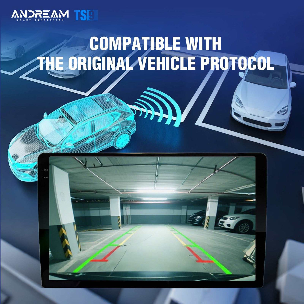 Andream Protable Android14.0 For Audi A4 S4 RS4 B6 2003-2008 Car Radio With Wireless Carplay and Android Auto 9 Inch Touchscreen GPS Device Vehicles