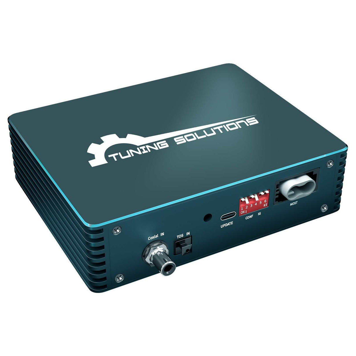 Andream Fibre Optic Amplifier Adaptor Audio DSP Upgrade Interface Ethernet For Jaguar Land Rover Discovery Sport Evoque Car Stereo Sound Tuning Module