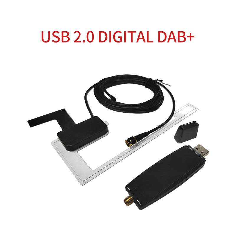 Andream Car DAB+ Tuner/Box for Android Car DVD USB Digital Audio Broadcasting Receiver with Antenna Works for Europe android.