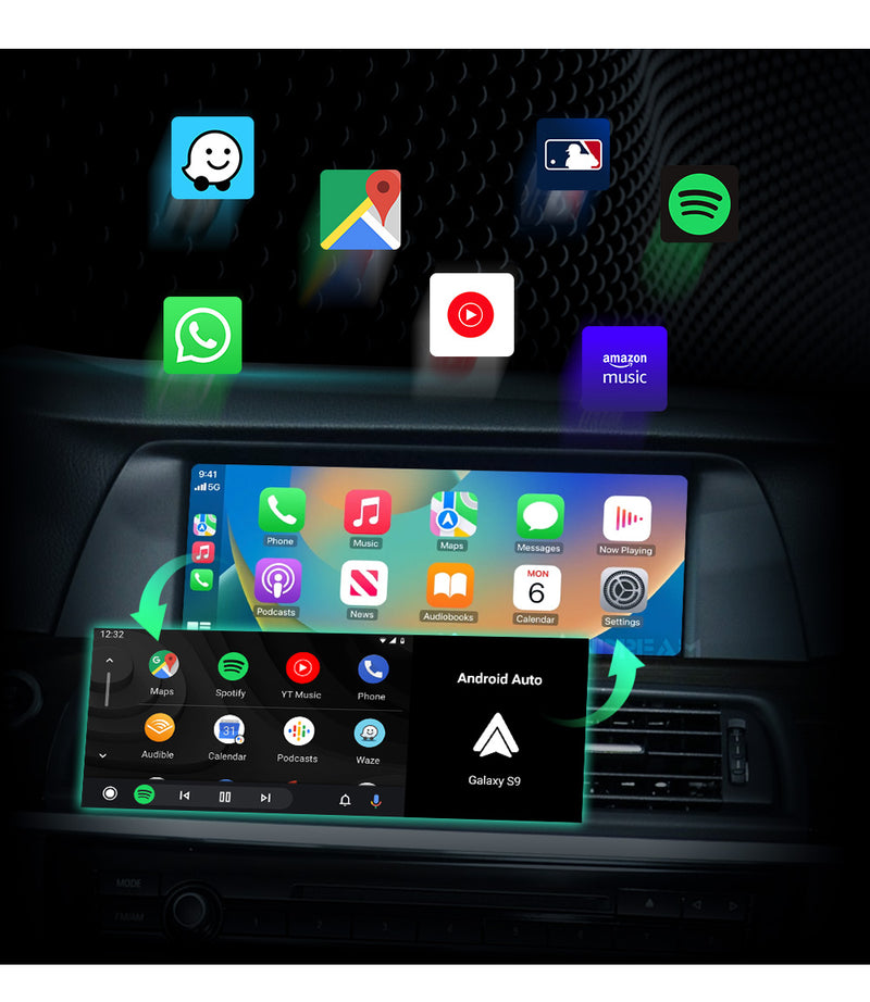 Road Top Wireless Carplay Android Auto for Audi A3 2013-2018 Year, Carplay  Retrofit Kit Decoder, Support Siri Mirror Link, Reverse Camera, Navigation