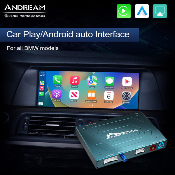 Andream Wireless CarPlay Android Auto MMI Prime For BMW CIC NBT EVO System Series 1 2 3 4 5 6 7 X1 X3 X4 X5 X6 X7 Mini I3 I8 GPS Navigation Kit
