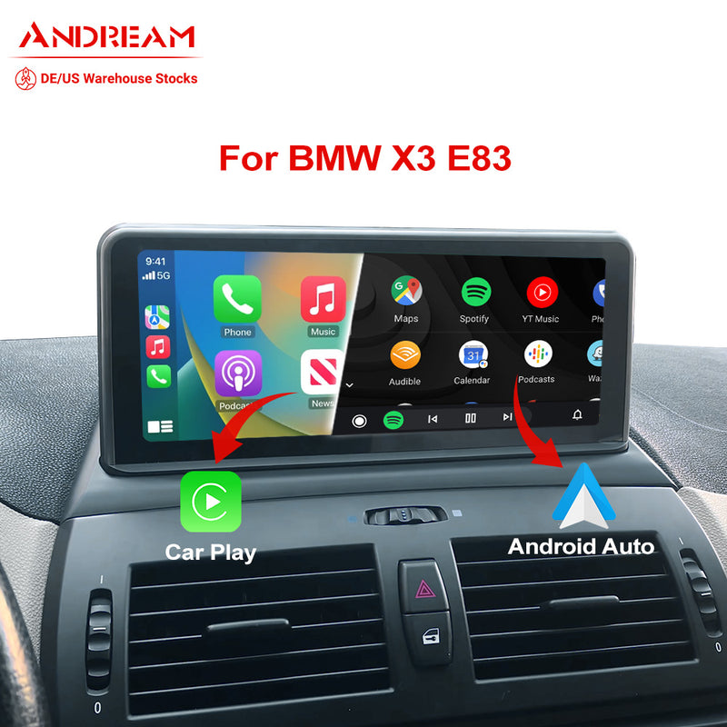 Andream 10.25 Wireles CarPlay Android Auto For BMW X3 E83 2003-2010 W –  Andream(EU)