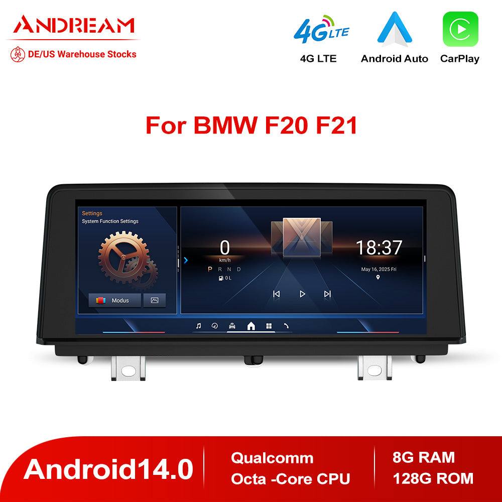 Andream 8.8" Android 14.0 8G+128G Qualcomm Octa-Core Built-in 4G-LTE GPS Navigation MultiMedia For BMW Series 1 2 F20 F21 2011-2017 Screen Upgrade