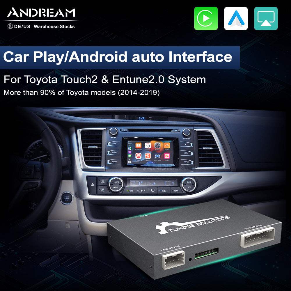 Andream Wireless CarPlay For TOYOTA Touch2 2014-2019 Highlander