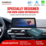 Andream Android Auto Touchscreen Hi-Fi DSP Audio Upgrade Optical Decoder Optical Sound For BMW EVO 1 2 3 4 5 Series X1 X2 X3 Navigation Carplay
