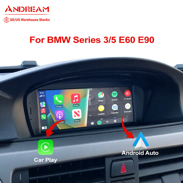 Andream 8.8" Wireless CarPlay Android Auto Head Unit Multimedia For BMW Series3 5 E60 E61 E63 E64 M5 E90 E91 E92 E93 M3 CCC CIC Touch Screen