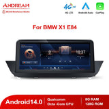 Andream 10.25" Android 14.0 8G+128G Qualcomm Octa-Core Built-in Wifi IPS Car Interface MultiMedia For BMW X1 E84 2009-2015 GPS Navigation Head Unit