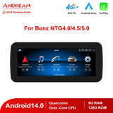 Andream Wireless Carplay Android Auto Android 14 Car Navigation For Mercedes C200 C180 W204 W205 S205 C253 WIFI Google Touch Screen Multimedia Stereo