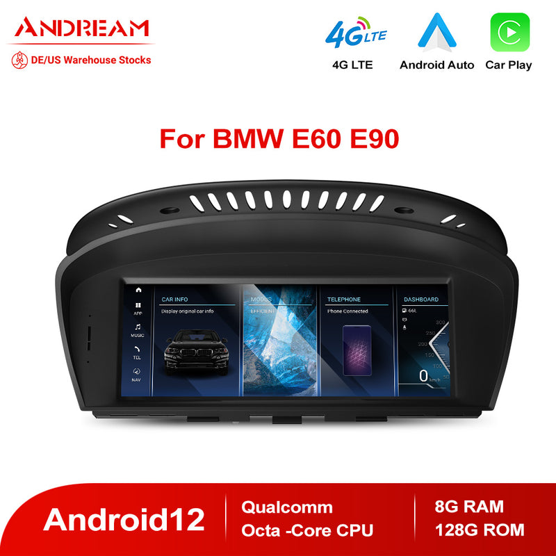 Andream 8.8" Android 12.0 8G+128G  Qualcomm Octa-core MultiMedia For BMW Series3 5 E60 E61 E62 E63 E64 M6 E90 E91 E92 E93 M3 GPS Navigation Head Unit