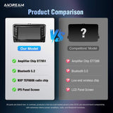 Andream Wireless CarPlay Screen 7" Screen For VW Volkswagen POLO GOLF PASSAT B6 SEAT Leon Skoda JETTA TIGUAN TOURAN Multimedia GPS Player Navigation