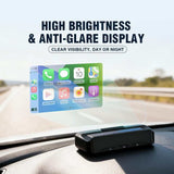 Andream VIVIHUD V3-SE Car Automotive Universal HUD Head Up Display System Supports Apple CarPlay And Android Auto Real Time Navigation Call Music