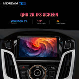 Andream Android14.0 Car Radio Stereo For Ford Focus MK3 MK3.5 2012-2018 Wireless CarPlay Andriod Auto MirrorLink DTS DSP Amplifier Radio Backup Camera