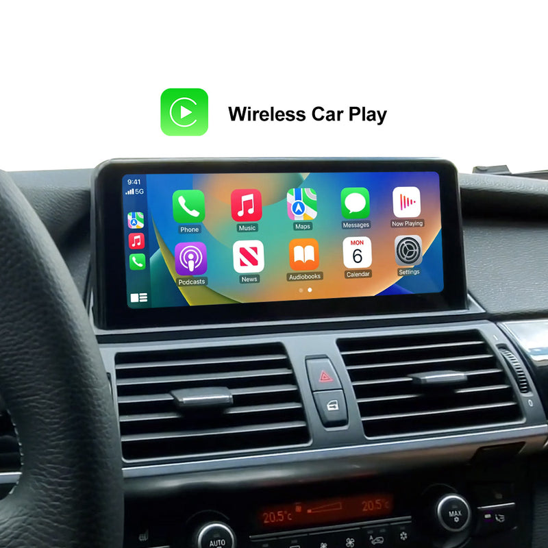 Andream 10.25" Wireless Apple CarPlay Android Auto Car Multimedia For BMW X5 X6 E70 E71 E72 Original CCC CIC 2007-2013 Head Unit Touch Screen