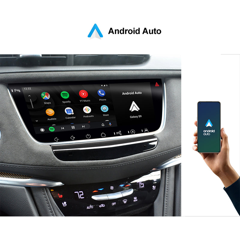 Andream 10.25 Inch Android Wireless CarPlay Touch Screen Stereo Android Auto Autoaudio GPS Navi For Cadillac XT5 XT6 2016-2023 Car Radio