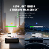 Andream VIVIHUD V3-SE Car Automotive Universal HUD Head Up Display System Supports Apple CarPlay And Android Auto Real Time Navigation Call Music