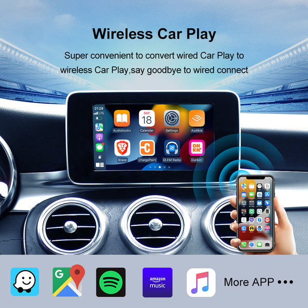 Andream Android 13 Carplay Ai Box With Wireless Android Auto Netflix YouTube Iptv 4+64G For VW Toyota Ford Mazda Volvo KIA BMW Audi Benz Streaming