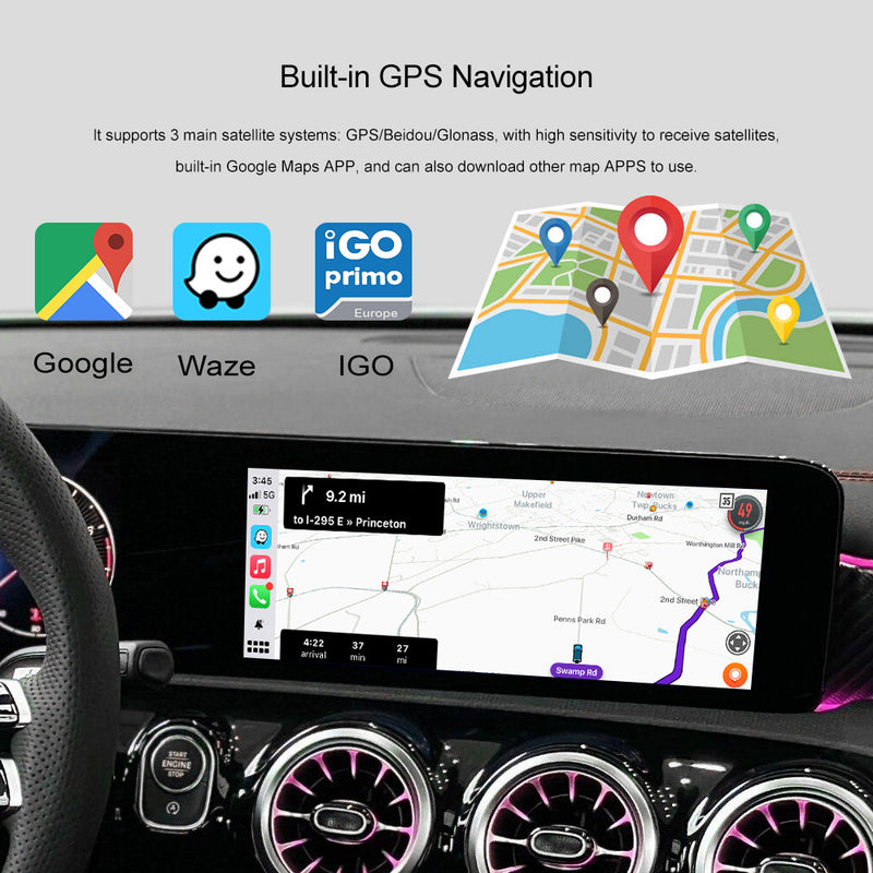 Andream Android 13.0 Multimedia Navigation Box 8GB+128GB Wireless CarPlay Android Auto For Mercedes Benz NTG A B C GLA GLB GLC Class NTG 5.5/6.0