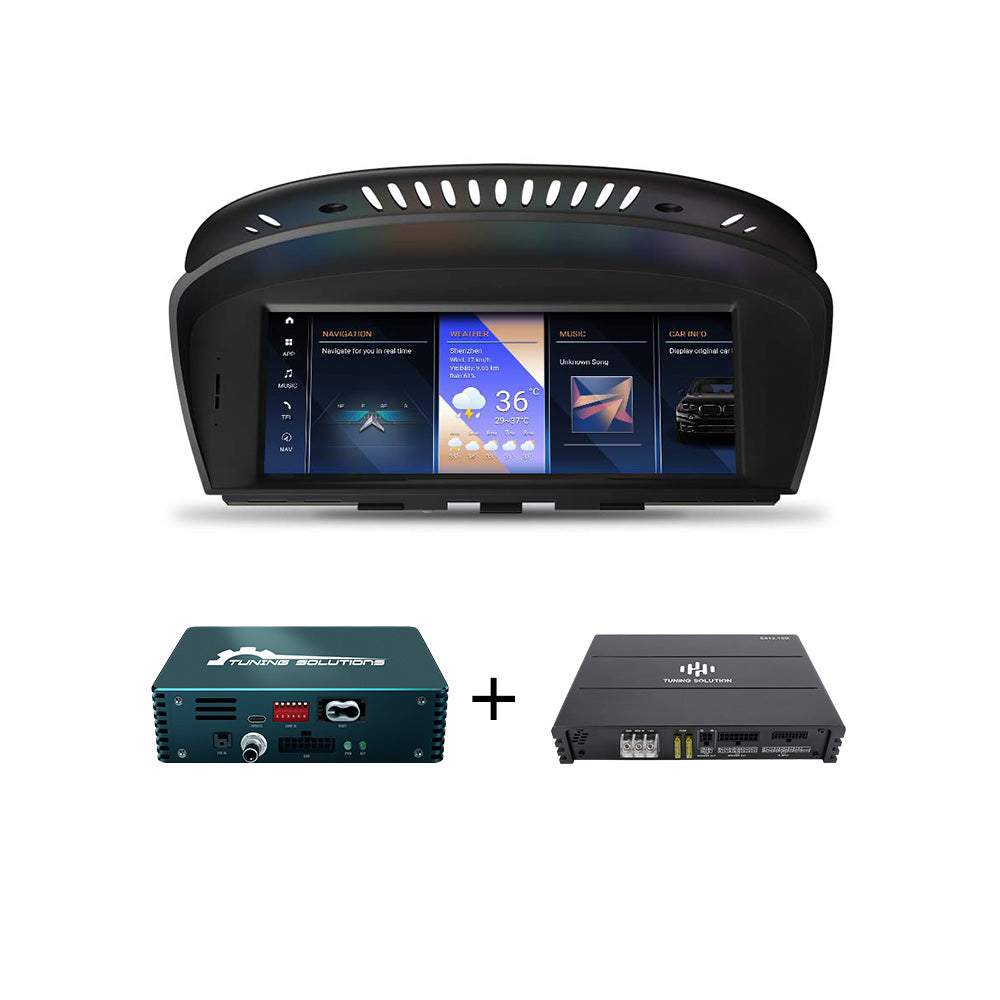 Andream Android Touchscreen Display Upgrade With Fiber Decoder Box For BMW 1 3 5 6 7 Series X1 X3 X5 X6 CIC Systems Carplay Android Auto Navigation