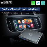 Andream Wireless CarPlay & Android Auto OEM Adapter Interface Module Box for Seamless Connectivity in Land Rover Sport Evoque Vogue Discovery 4 and Jaguar XE XF