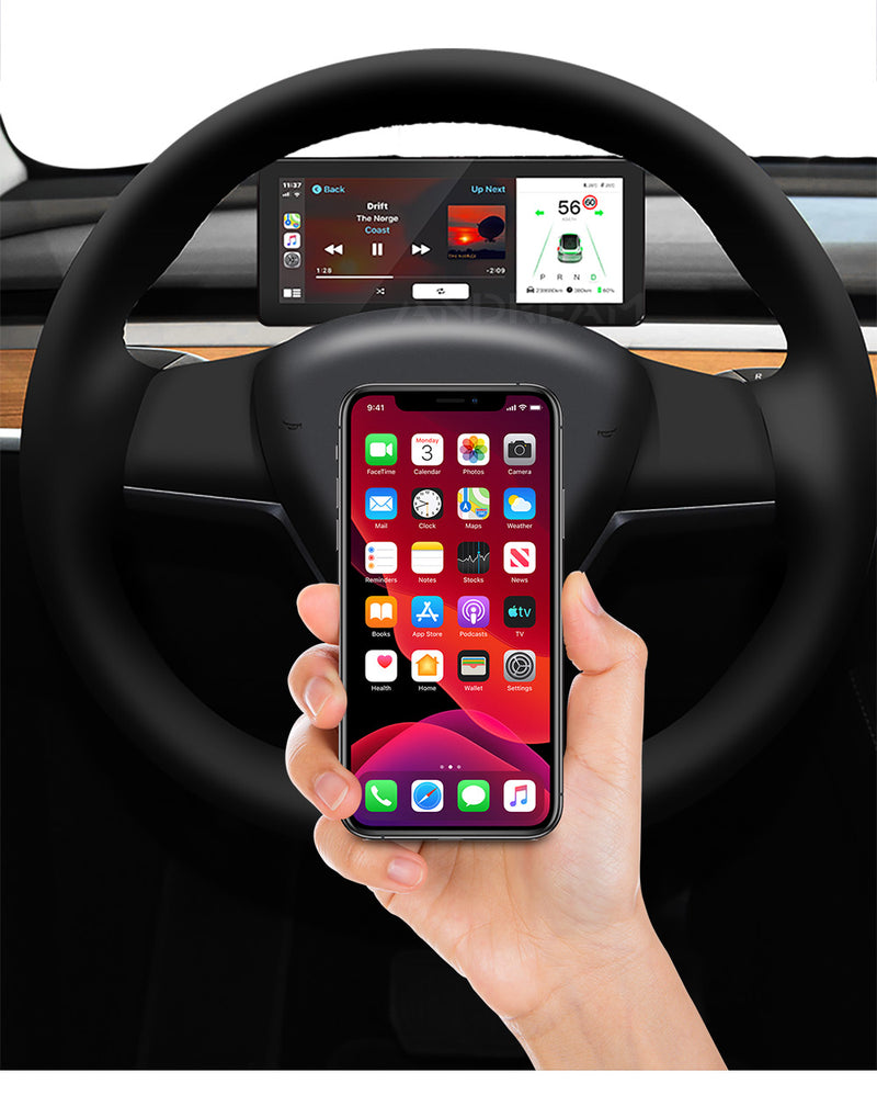 Für Tesla Modell 3 Modell Y Android Auto Instrument Dashboard
