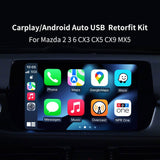 Andream Suitable For Mazda 3 6 2 Mazda CX5 CX3 CX9 Miata MX5 Toyota Yaris 2014-2020 Apple Carplay Car Android Auto Audio Radio Kit USB Adapter.