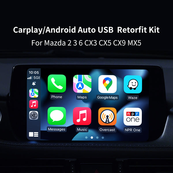 Andream Suitable For Mazda 3 6 2 Mazda CX5 CX3 CX9 Miata MX5 Toyota Yaris 2014-2020 Apple Carplay Car Android Auto Audio Radio Kit USB Adapter