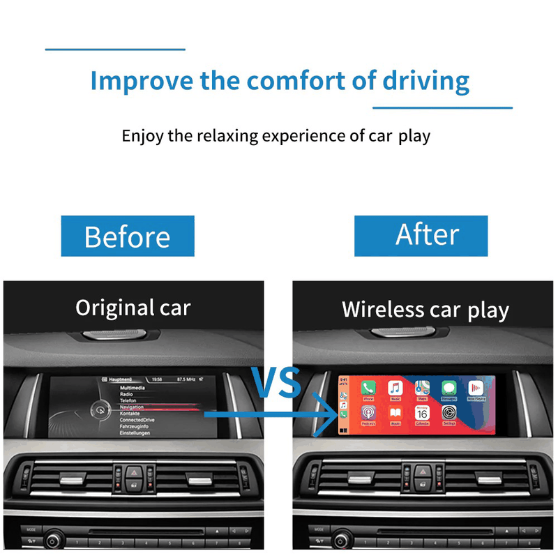 Andream Wireless CarPlay Android Auto MMI Prime For BMW CIC NBT EVO System Series 1 2 3 4 5 6 7 X1 X3 X4 X5 X6 X7 Mini I3 I8 GPS Navigation Kit